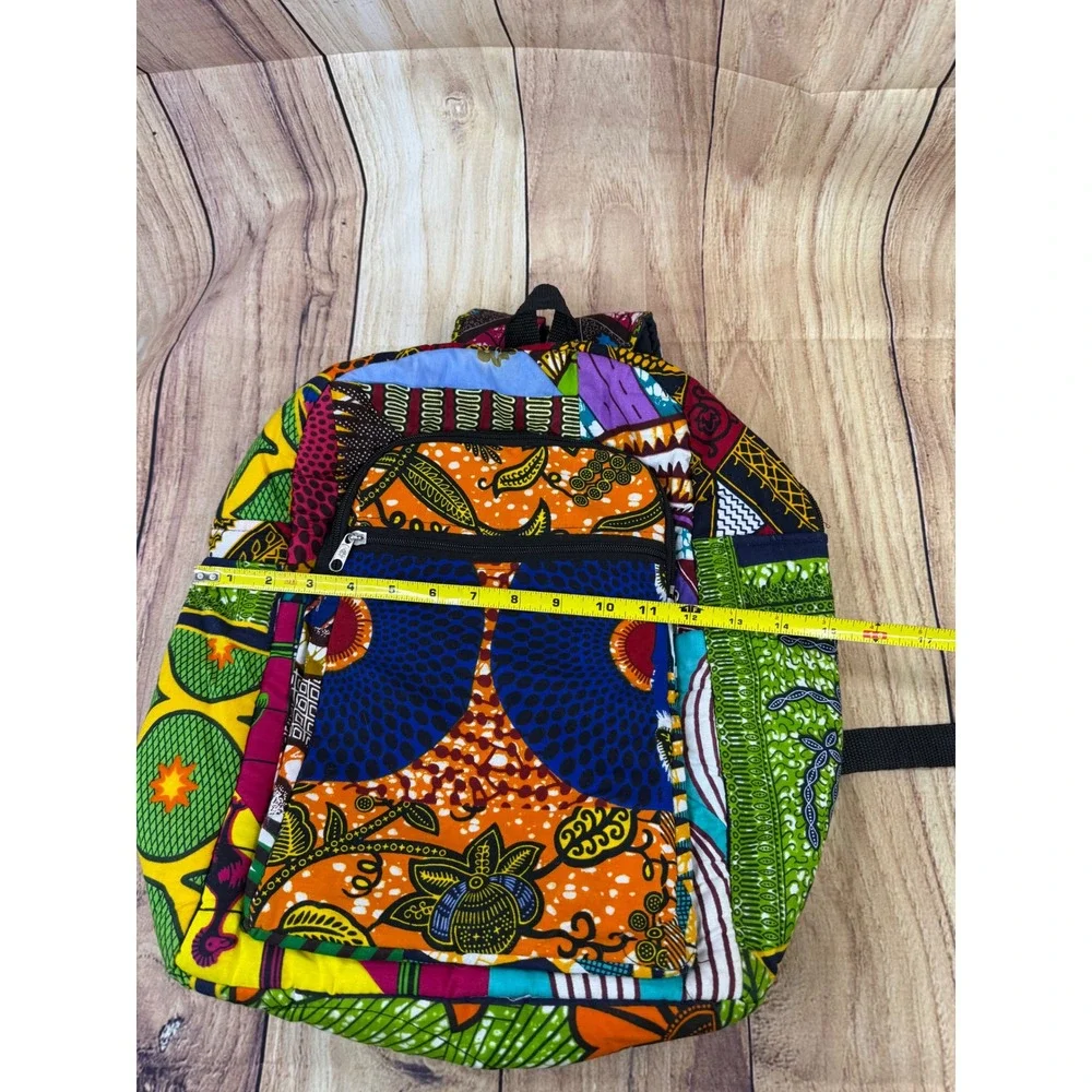 Handmade backpack features
